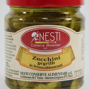 NESTI Zucchini gegrillt im Glas mit rotem Deckel