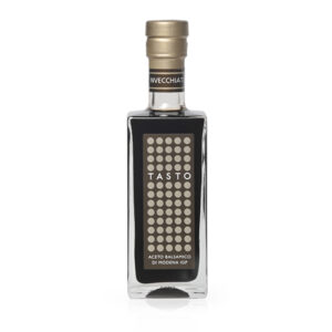 Eine Flasche Tasto Balsamicoessig in 250ml mit einer Dichte von 1:30