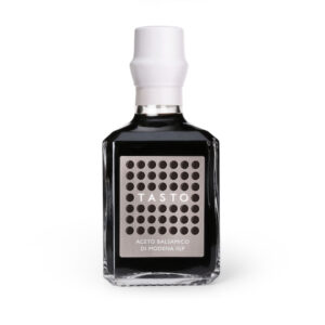 Glasflasche mit Tasto Balsamico Essig mit einer Dichte von 1:20